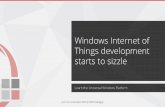 YOW Connected 2015 - Windows internet of things development starts to sizzle