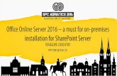Office Online Server 2016 - a must for on-premises installation for SharePoint Server