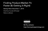 Finding Product-Market Fit Faster (& Getting It Right)
