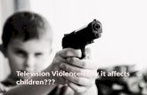 Television violence how effects on children