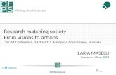Research matching society - From visions to actions, TRUST Conference, 29-10-2015, European Commission, Brussels