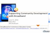 WACEC: Supporting Community Development with Broadband