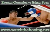 watch Roman Gonzalez vs Edgar Sosa Fighting live  online