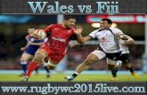 Watch Wales vs Fiji Rugby World Cup 1 Oct 2015 Live