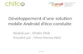 Stage d'été : Conception et développement d'une application mobile d'éco-conduite
