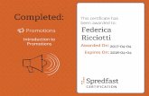 Certification Spredfast Promotions