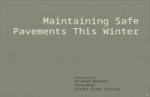 Maintaining safe pavements this winter
