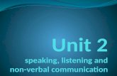 speaking listening and non verbal communication
