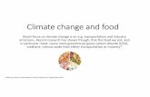 Climate change and food