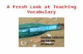 Essential strategies for teaching vocabulary