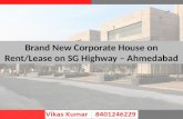 12500sq.ft Brand New Corporate House on Rent/Lease on SG Highway-Ahmedabad