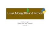 Using MongoDB and Python
