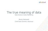 The true meaning of data by Maciej Dabrowski
