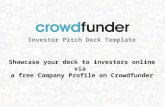 Investor pitch deck template