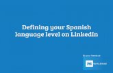 How to define your Spanish language level on LinkedIn