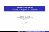 Contract Automata: Towards an Algebra of Contracts - Dr. Gordon J. Pace