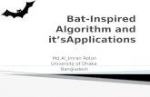 Bat algorithm and applications