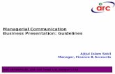 Managerial Communication_Business Presentation Guidelines