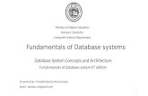 Fundamentals of database system - Database System Concepts and Architecture