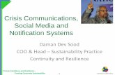 Crisis Communications, Social Media and Notification Systems Webinar - Core Consulting