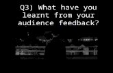 Audience feedback qu 3
