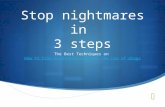 Stop nightmares without the use of drugs