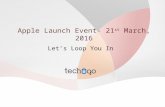 Apple Launch Event- Let's loop you in!