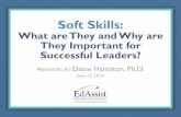 Soft Skills:  Why are They Important for Successful Leaders by Dr. Diane Hamilton