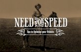 Need for speed: Tips to Optimize your Website