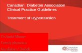 Treatment of Hypertension  in diabetes pt