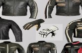 MOTORCYCLE LEATHER  JACKETS AND GLOVES