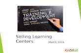Selling Learning Centers