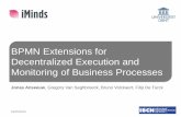 BPMN Extensions for Decentralized Execution and Monitoring of Business Processes