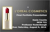 Kasia counts Final Portfolio Presentation