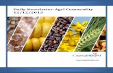 Daily Newsletter AgriCommodity Market 12-12-2013
