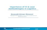 Importance of CI & Lean methodologies in Logistics - Kesavakrishnan (Agilent Technologies)