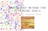 The 5 step method for attaining goals