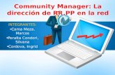Community manager:La dirección de RR.PP en la red