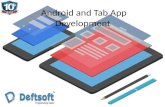 Android and Tab App Development- Deftsoft