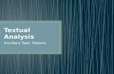 Textual analysis poster ancillary tasks