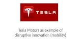 Tesla distruptive innovation