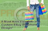 8 must have elements in a custom e bay storefront design