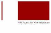 2014 Website Overhaul for MRG Foundation