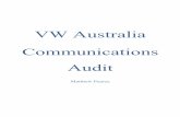 VW Australia- Communications Audit