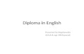 Diploma in English 1