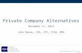 John Henne - Private Company Alternatives