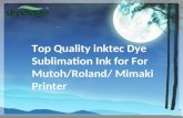 Top Quality Inktec Dye Sublimation Ink  For mutoh Roland Mimaki Printer