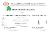Automation of load using mobile phone.