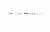 Own idea generation
