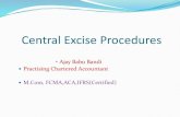 4 central excise procedures